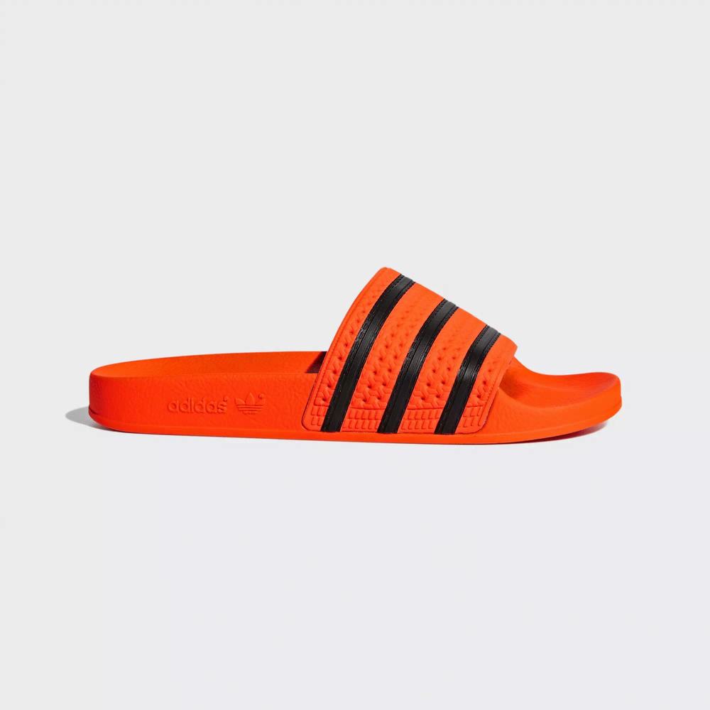 Adidas Adilette Chanclas Naranjas Para Hombre (MX-31916)